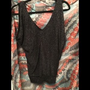 Guess Sparkle Blouse With Open Sleeves